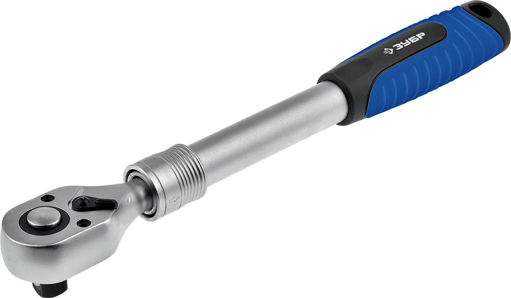 Трещотка телескопическая 1/2 295-435 мм для торцовых головок ЗУБР 27732-1/2