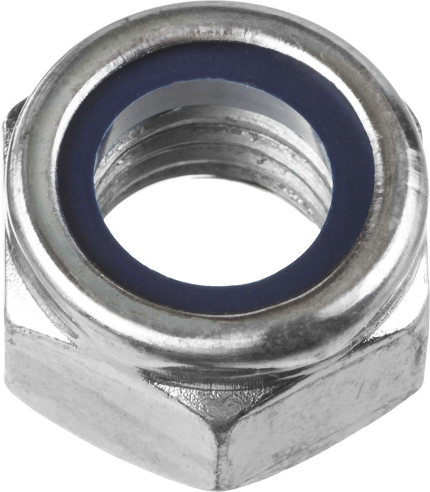 Самостопорящаяся гайка с нейлоновым кольцом M20, кл. пр. 6, цинк, 5 кг ЗУБР DIN 985 303580-20