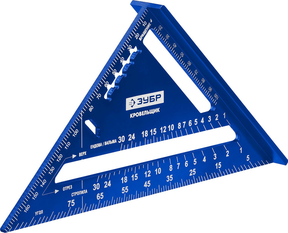 Универсальный кровельный угольник Кровельщик, 180 мм, 5-в-1 ЗУБР Профессионал 34391-18