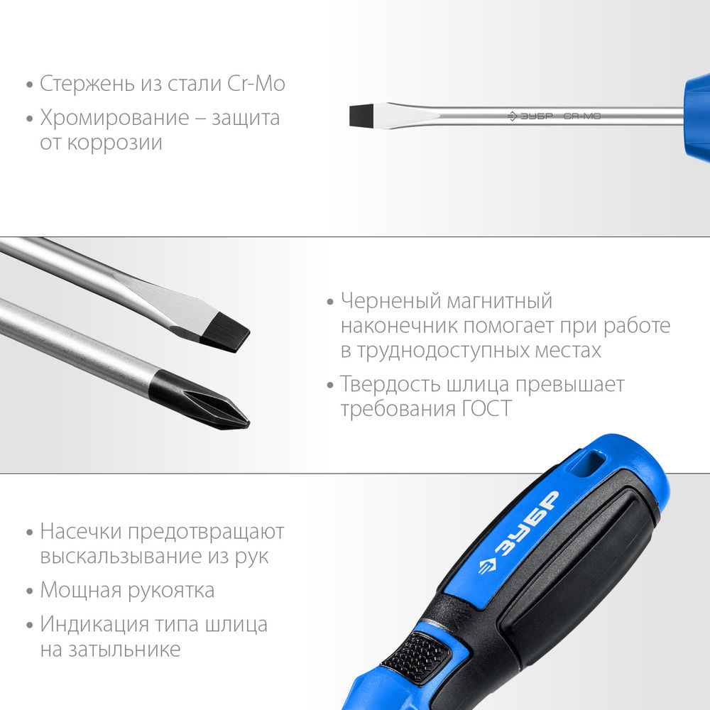 Набор отверток с насадками 46 шт ЗУБР Профессионал 25283-H46_z01