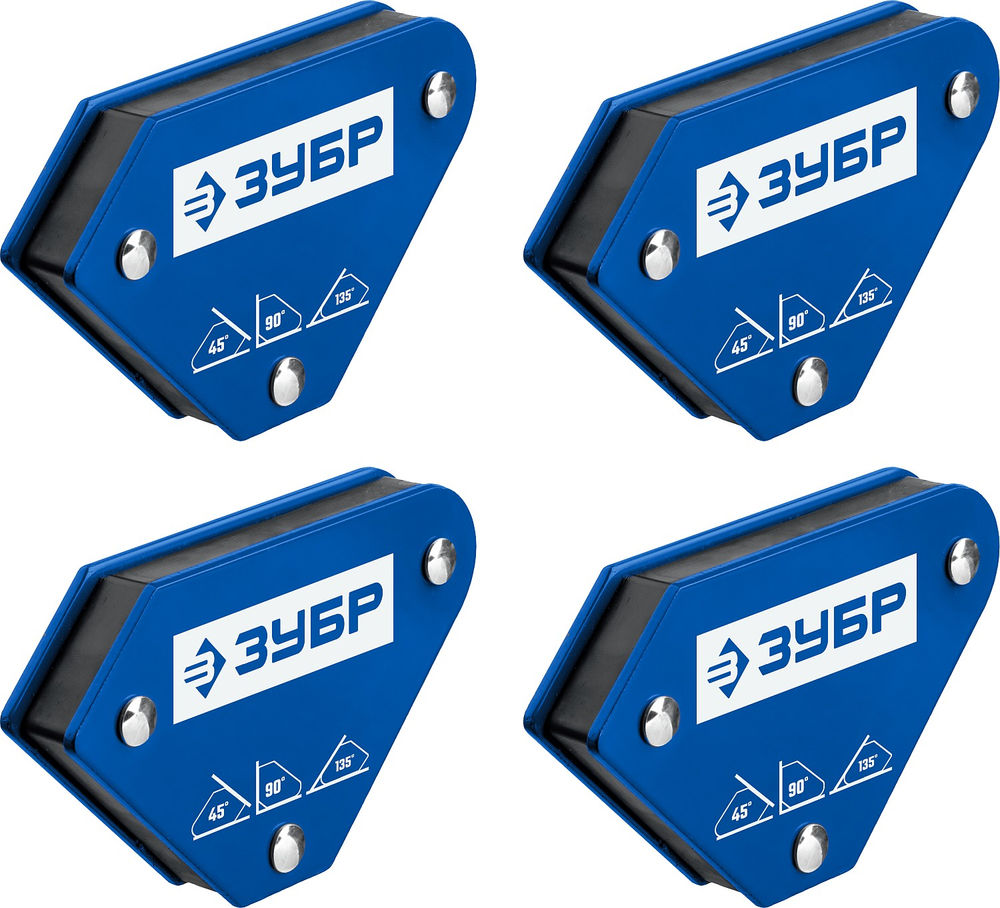 Набор угольников магнитных для сварочных работ УМ-3 4 шт, 4 кг ЗУБР Профессионал 40050-04