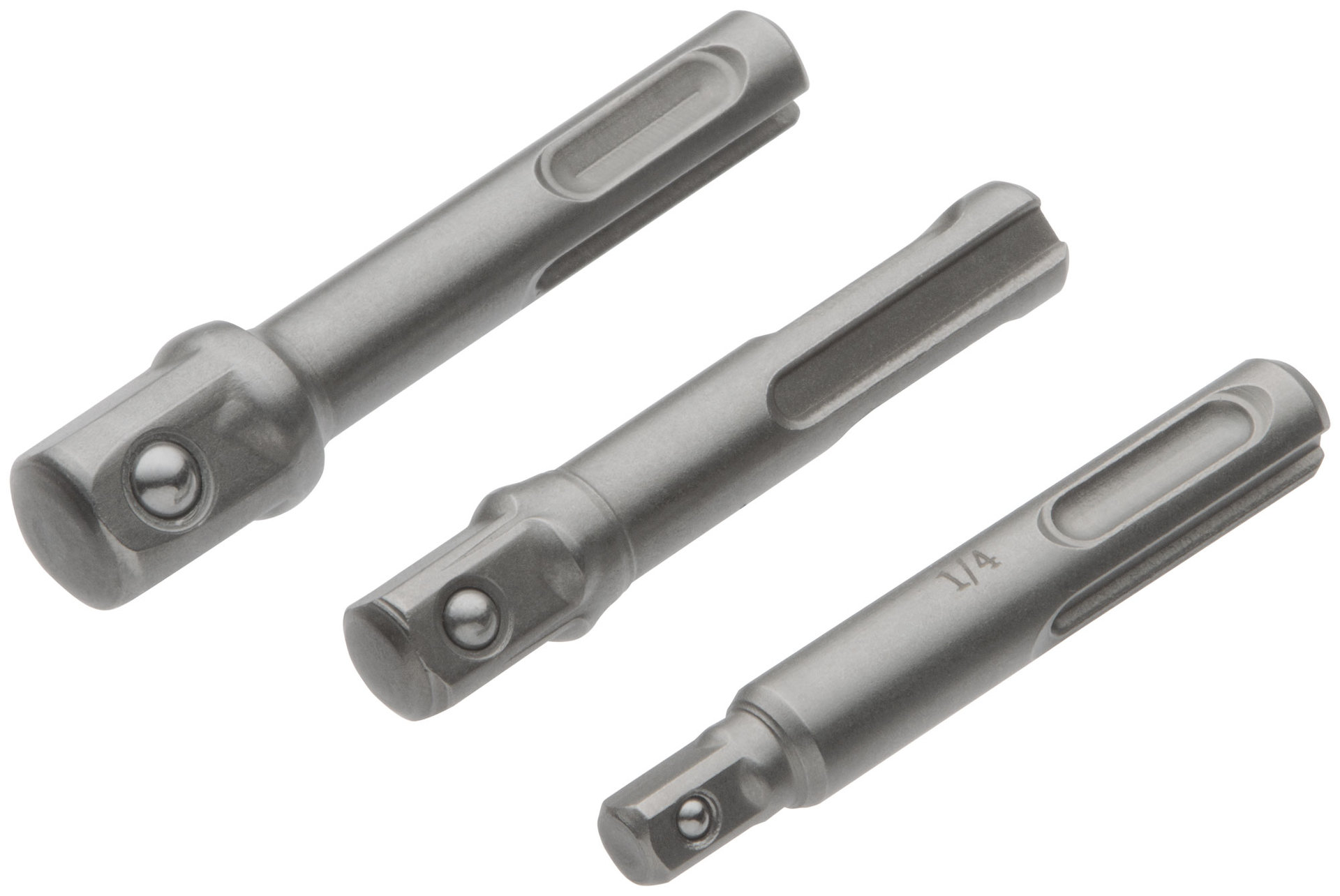 Адаптеры под головки с хвостовика SDS-PLUS, набор 3 шт. , легированная сталь (57955)