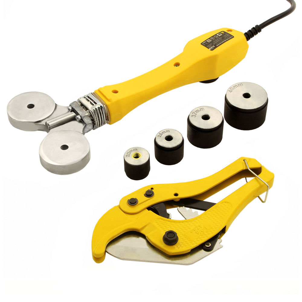 Аппарат для сварки пластиковых труб DWP-750, 750 Вт, 0-300 град, 4 насадки, 20-40 мм Denzel (94203)