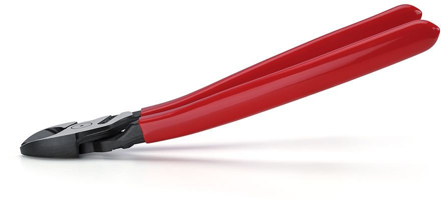 Бокорезы особо мощные, губки 12°, 200 мм, фосфатированные, обливные ручки, SB (KN-7421200SB)