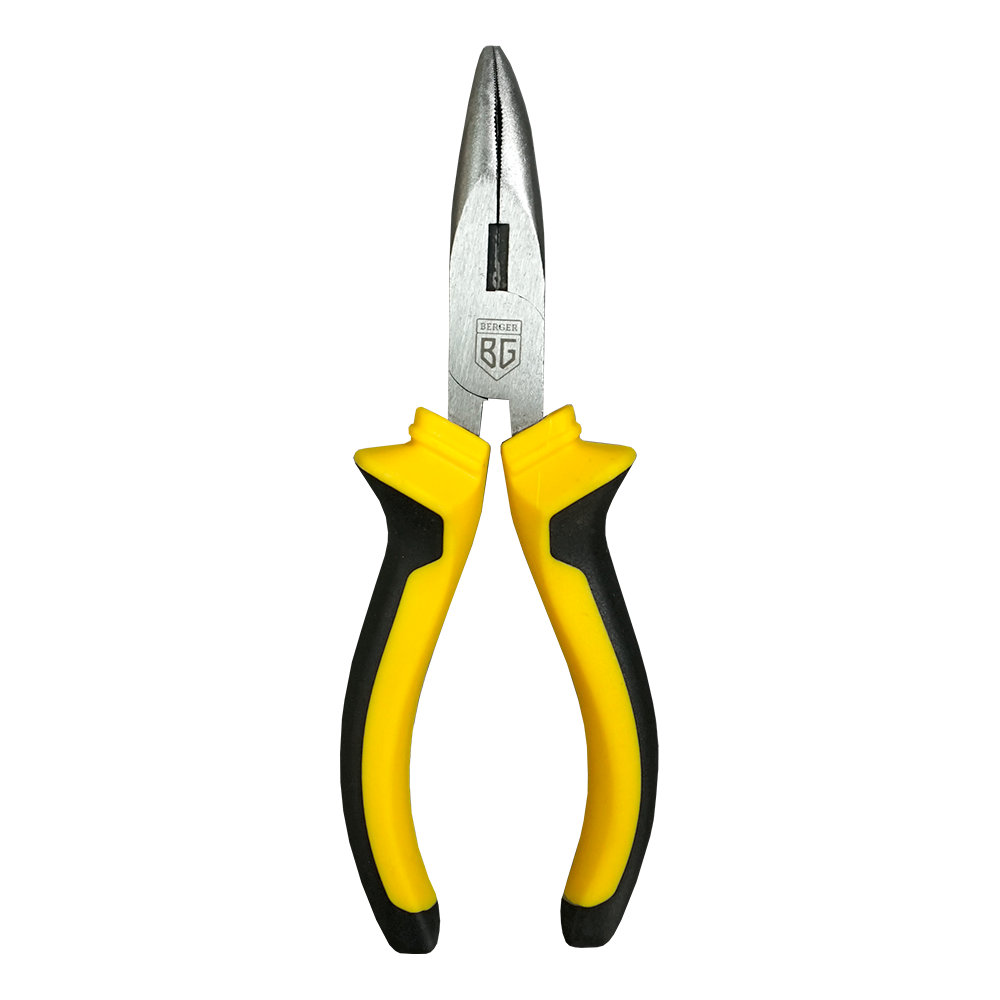 Длинногубцы изогнутые 160 мм BERGER BG1213