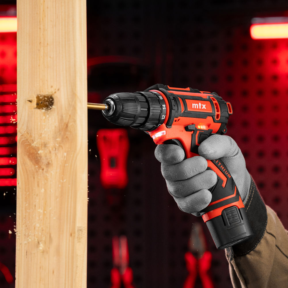 Дрель-шуруповерт аккумуляторная CDS-12, Li-Ion, 12 В// MTX (26183)