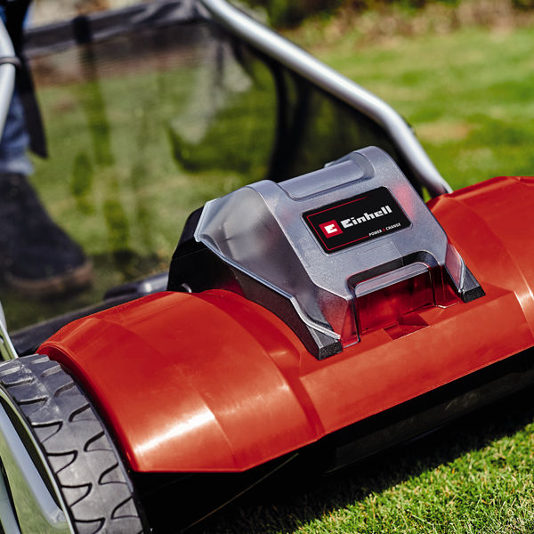 Газонокосилка акк Einhell PXC GE-HM 18/38 Li, 18В,цилиндрическая,14-38мм,травосборник,без АКК и ЗУ (3414200)