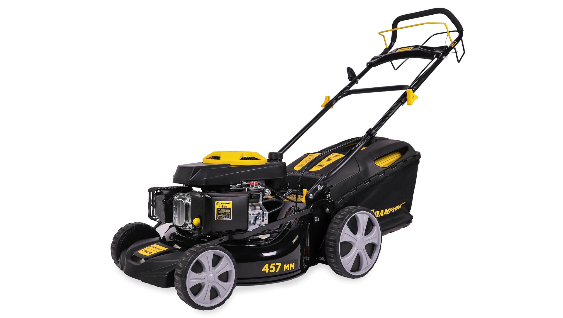Газонокосилка CHAMPION LM4630 (3кВт привод 457мм 60л 25-75мм 1рычаг/7, 32кг 4в1) (LM4630)