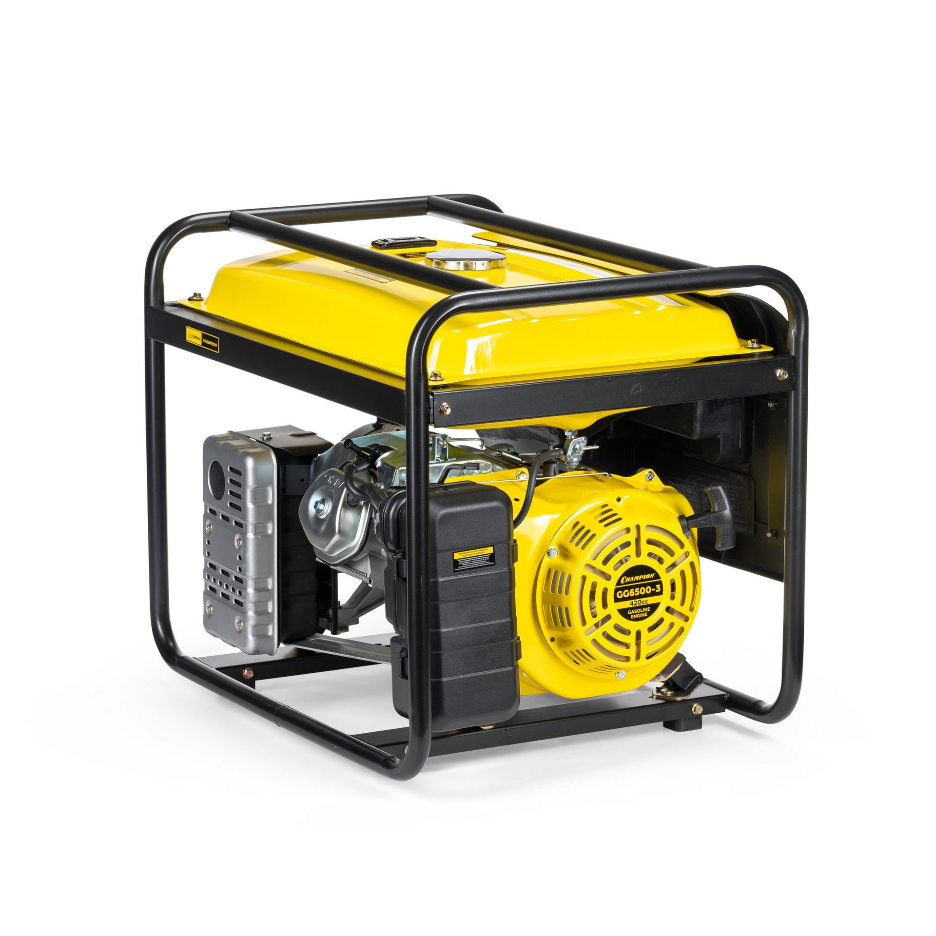 Генератор CHAMPION GG6500-3 (400В6,2/6,8кВАcosф=0,8 15лс 25л 67кг) (GG6500-3)