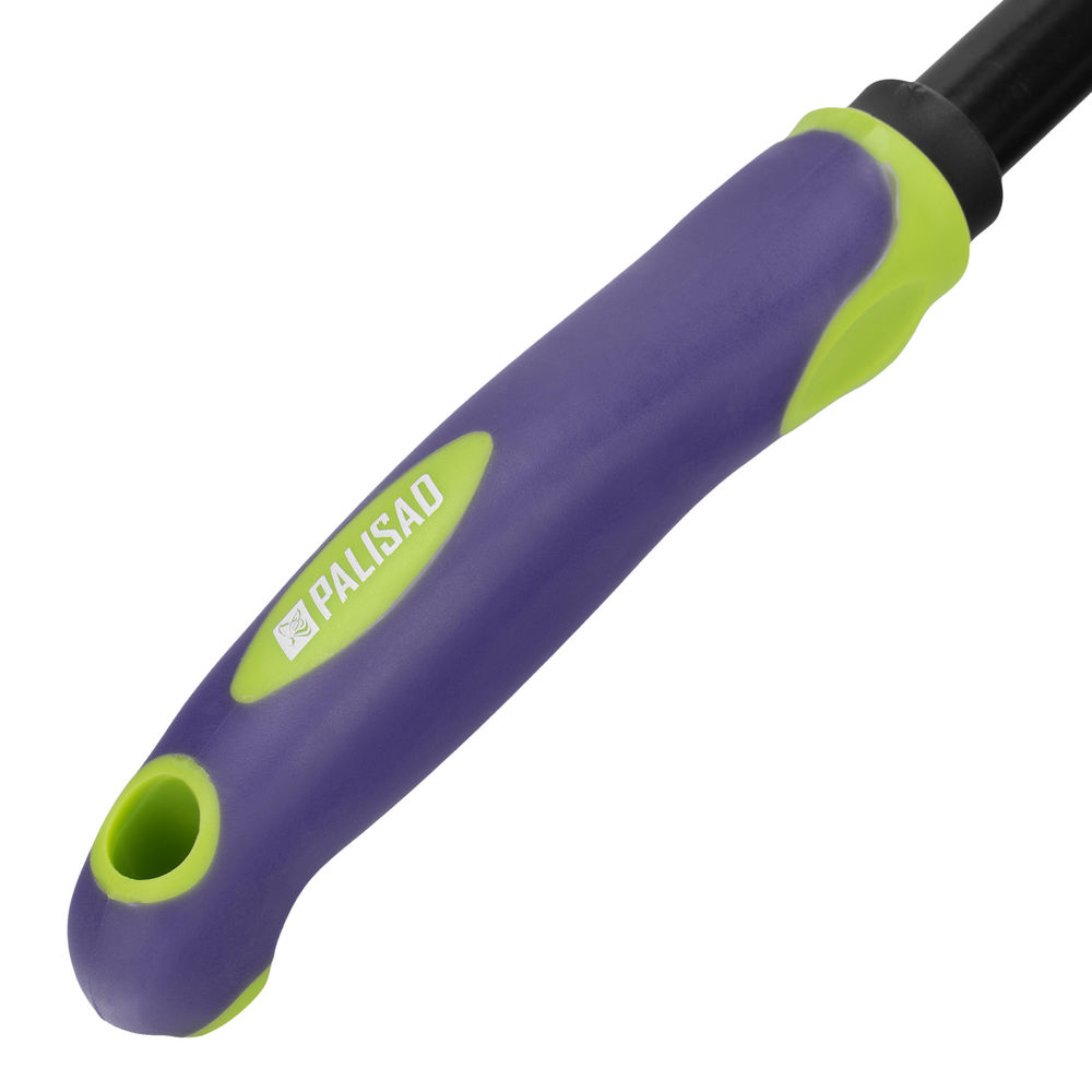 Грабли 6-зубые, 110х300 мм, стальные, обрезиненная эргономичная рукоятка, LSR1, Palisad (62061)