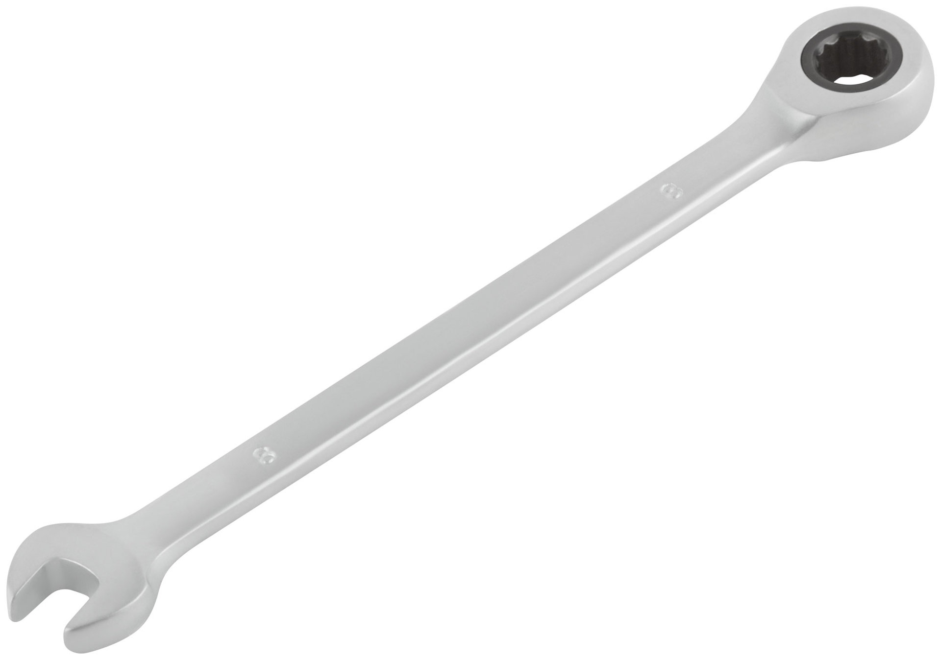 Ключ комбинированный трещоточный, CrV реверсивный механизм 8 мм (63458)