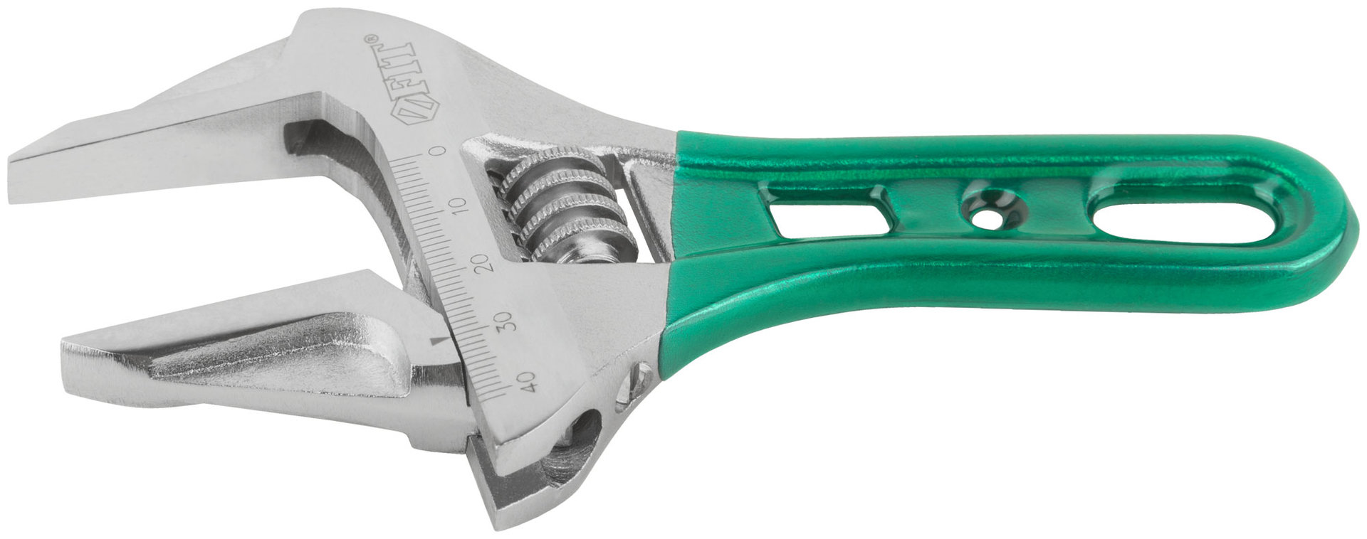 Ключ разводной Смарт, CrV, укороченный, узкие губки, шкала, экстра увелич.захват 155 мм ( 43 мм )