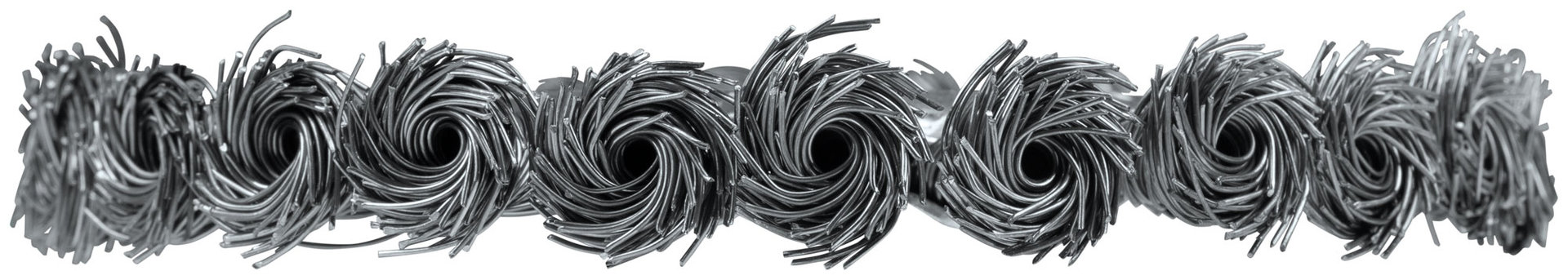 Корщетка-колесо, посадочный диаметр 22,2 мм, стальная витая проволока 125 мм (39103)