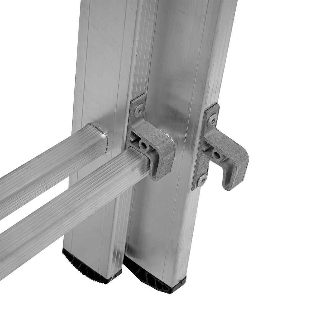 Лестница, 3 х 12 ступеней, алюминиевая, трехсекционная, Сибртех (97822)