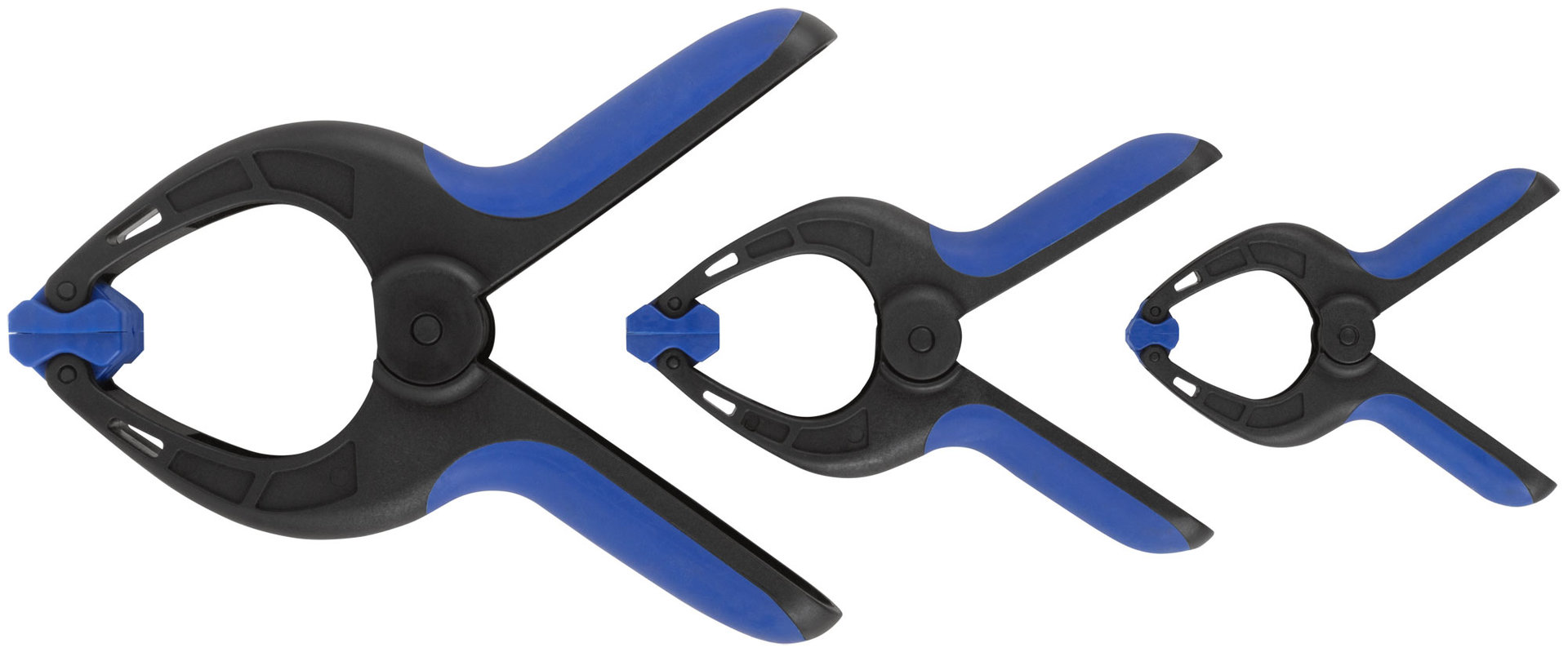 Набор быстрозажимных струбцин нейлоновых 75x40 мм, 100x50 мм, 150x80 мм