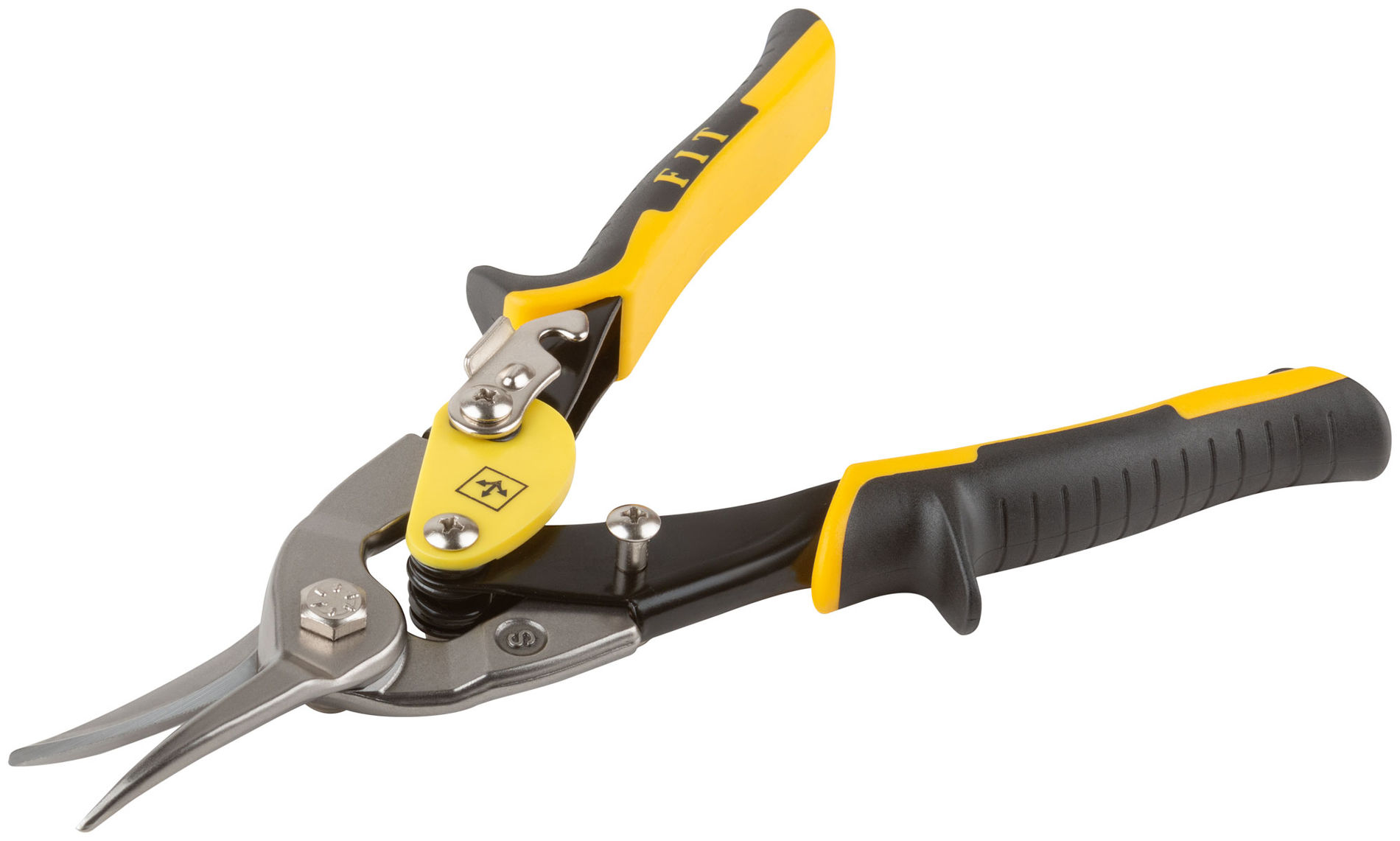 Ножницы по металлу усиленные CrMo Профи, прорезиненные ручки, прямые 250 мм (41578)