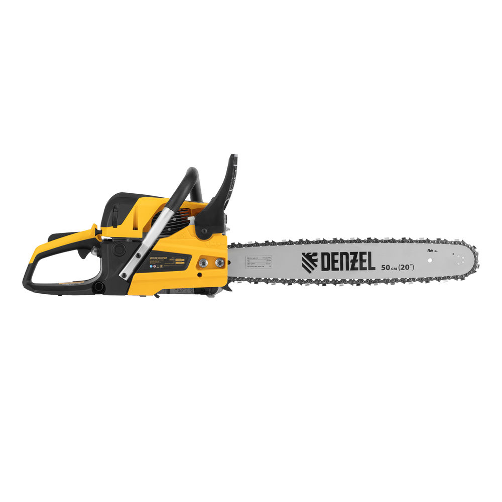 Пила цепная бензиновая DS-5820, шина 50 см, 58 см3, 3.6 л.с, шаг 0,325, паз 1,5 мм, 76 звеньев Denzel (95238)