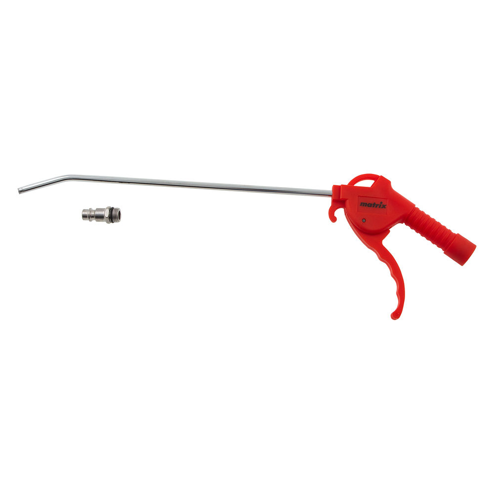 Пистолет продувочный с удлиненным изогнутым соплом, пневматический, 270 мм Matrix (57334)