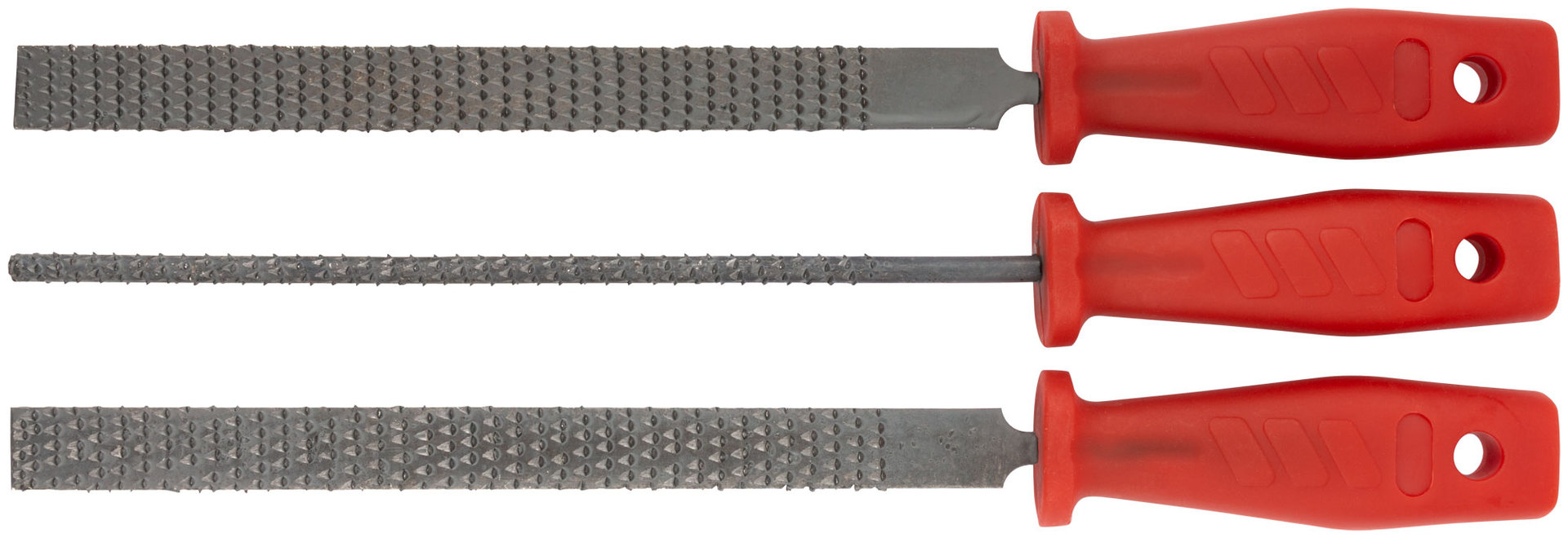 Рашпили, пластиковая ручка, набор 3 шт., 200 мм (42755)