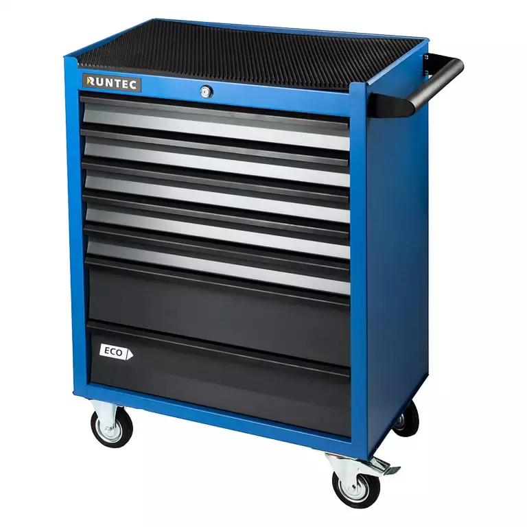 Тележка инструментальная 7 полочная ECO синяя RUNTEC RTEC-7B