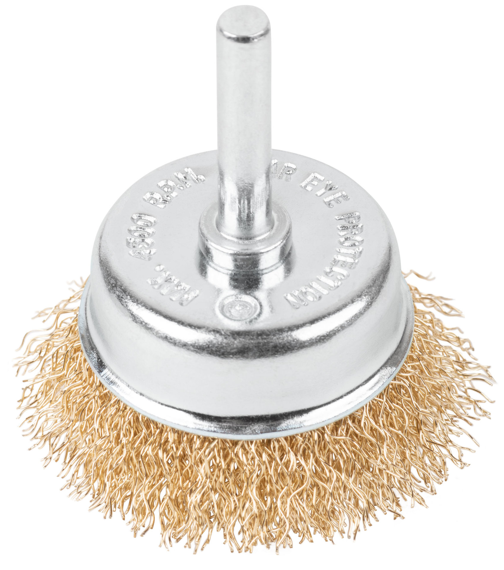 Щетка для дрели, тип Чашка, латун. витая проволока 0,3 мм, 50 мм, блистер, CUTOP Profi (82-910)