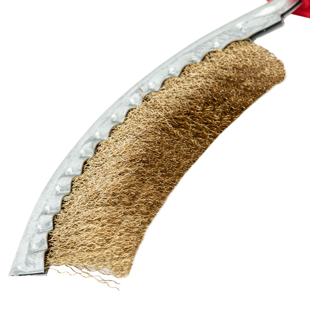 Щетка металлическая изогнутая, пластиковая ручка Matrix (74839)