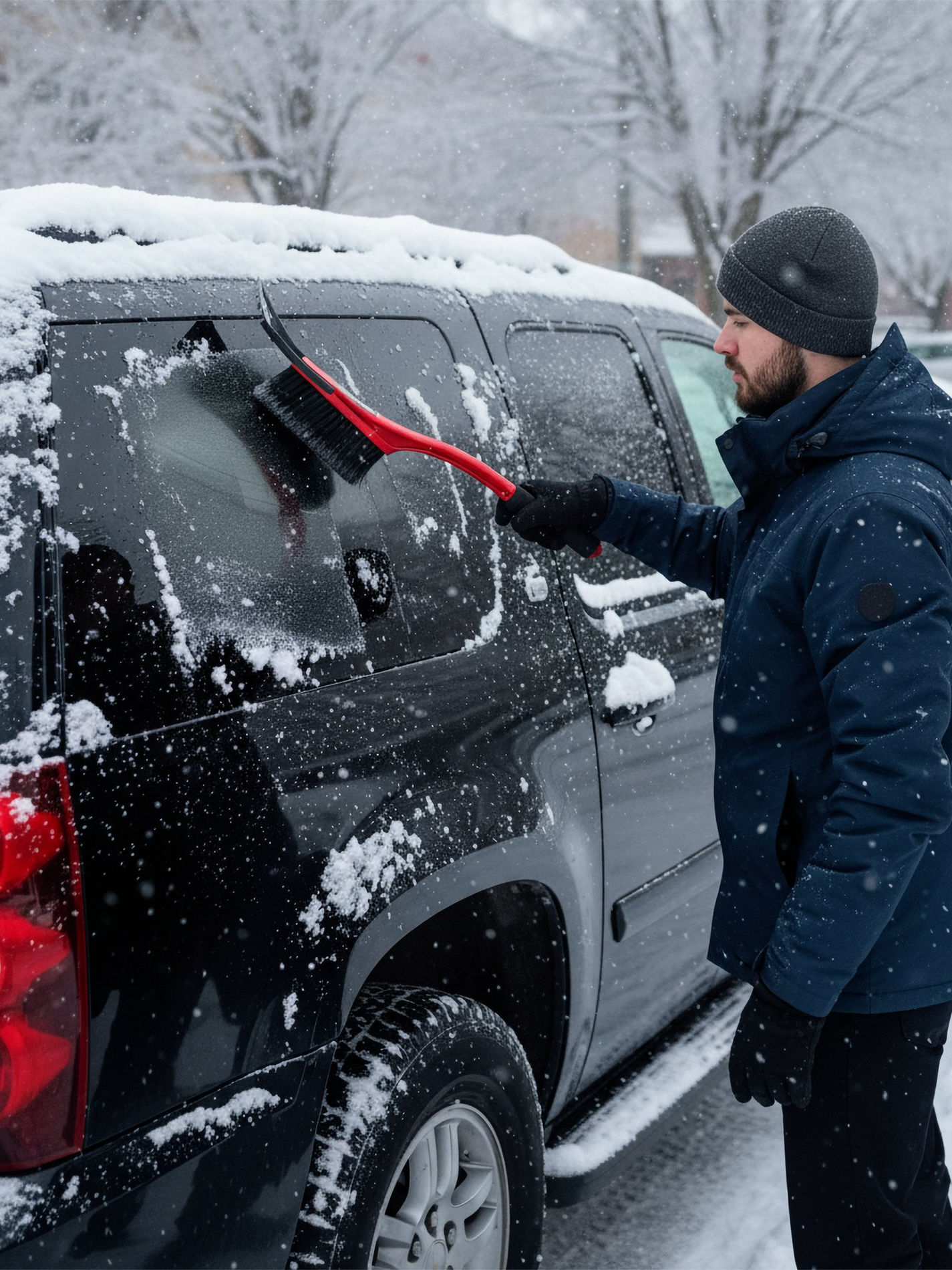 Щетка от снега автомобильная со скребком 540 мм ЗУБР 61065-055_z01