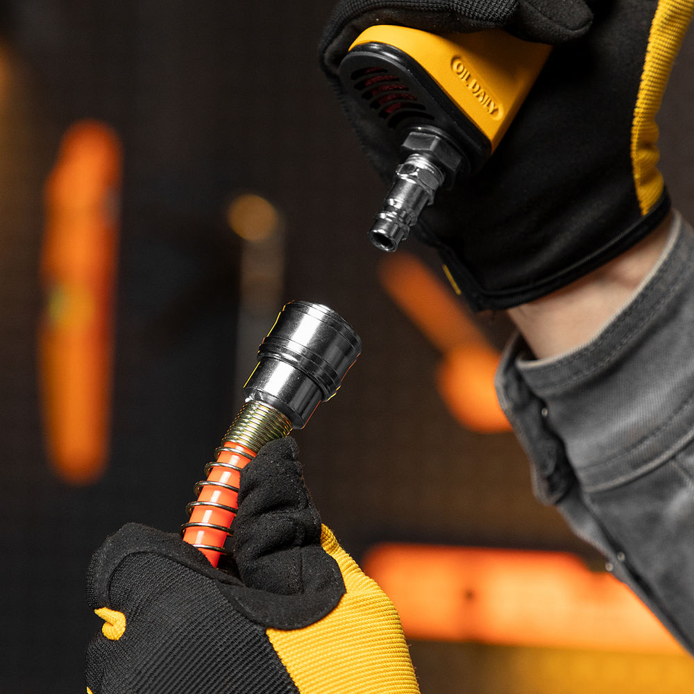 Шланг спиральный воздушный 8 х 12 мм, 18 бар, с быстросъемными соединениями, 10м Stels (57015)