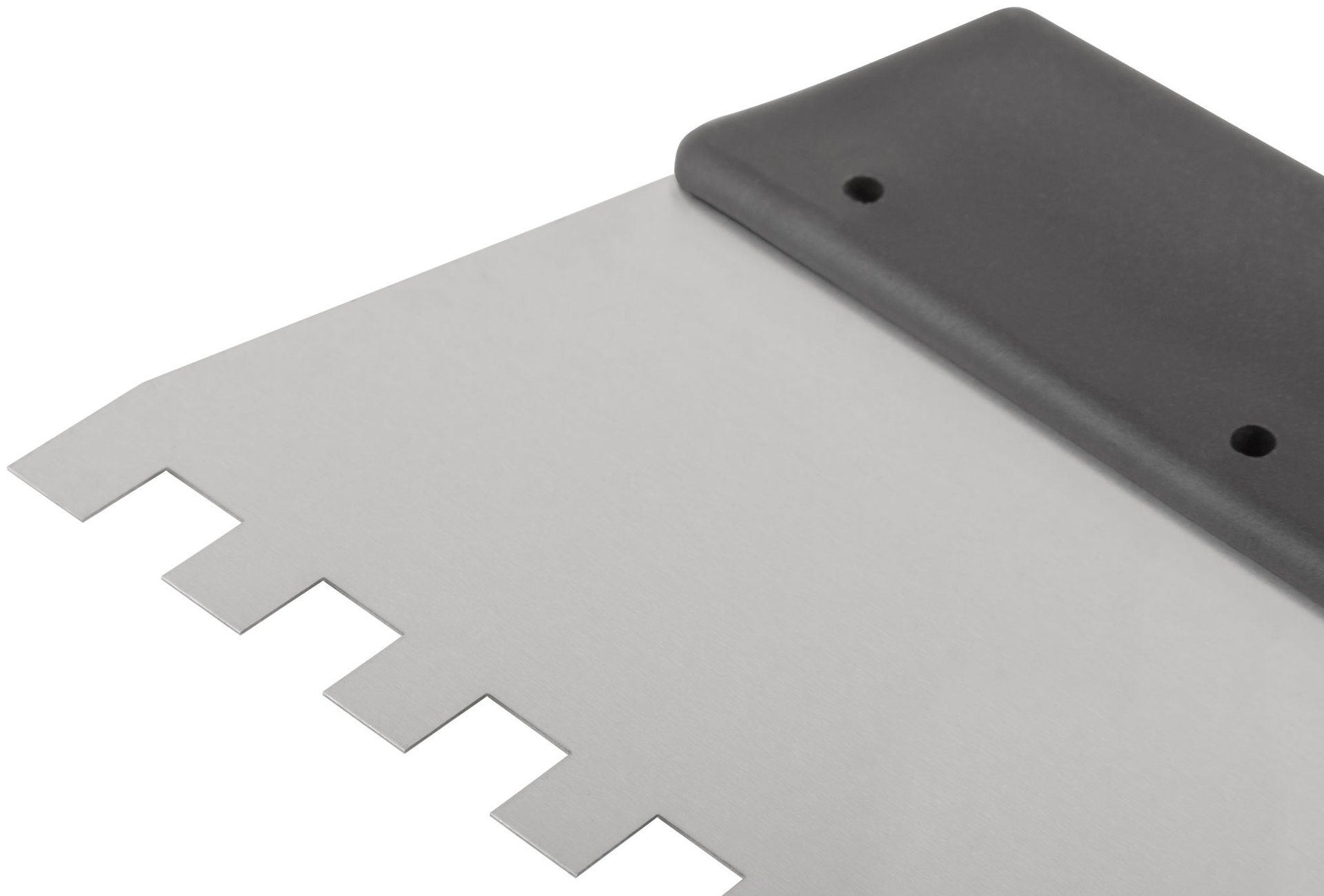 Шпатель фасадный нержавеющий зубчатый 350 мм / зуб 8 мм (06614)