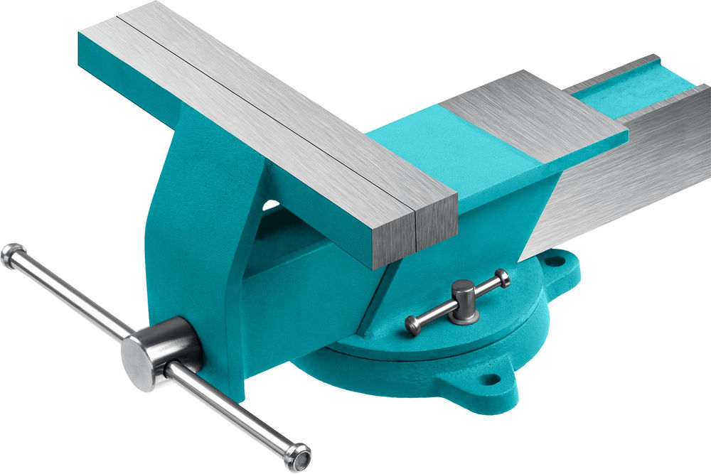 Стальные слесарные тиски 200 мм СИБИН 3244-200