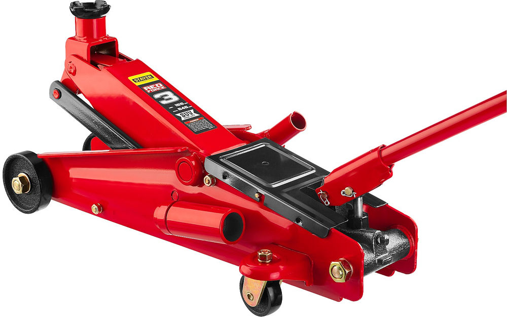 Домкрат подкатной 3 т, 155 - 545 мм с высоким подъемом R-55 RED FORCE Professional STAYER 43157-3