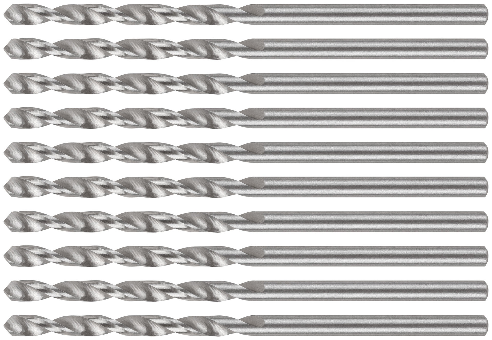 Сверла по металлу HSS, угол заточки 118°, 2,5 x 57 мм, (5 шт.) (35553М)