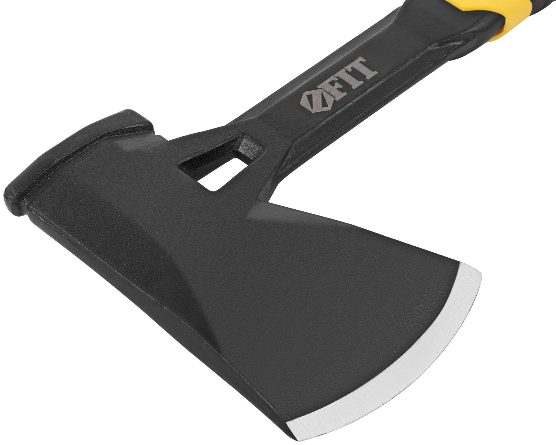 Топор туриста цельнометаллический Профи, пластиковая прорезиненная ручка 600 гр.