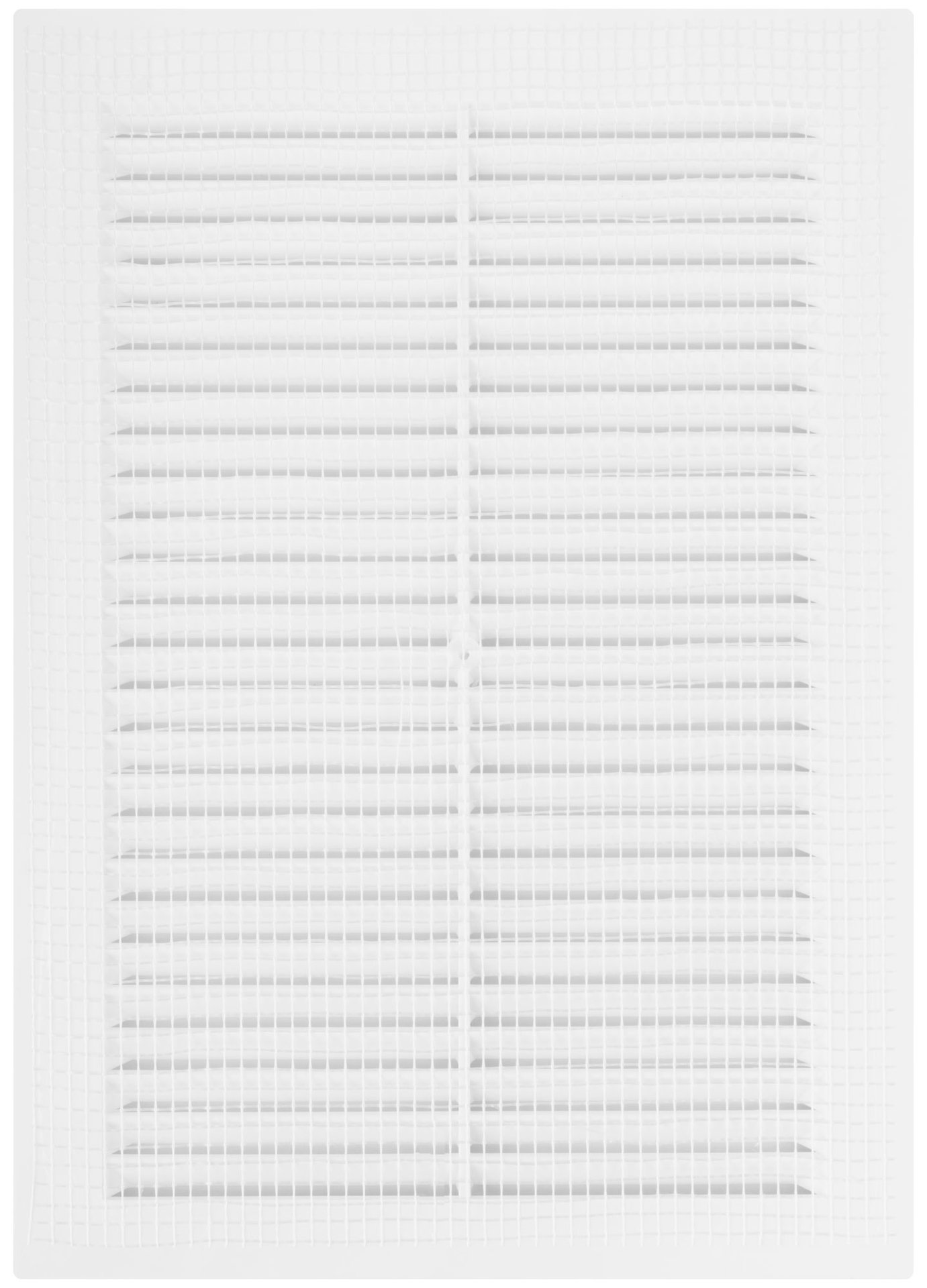 Вентиляционная решетка, пластиковая, 170 х 240 мм, с сеткой (75041)