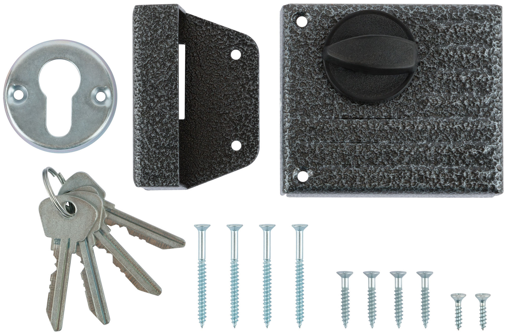 Замок накладной Зенит ЗН1-2, серебро (66941)