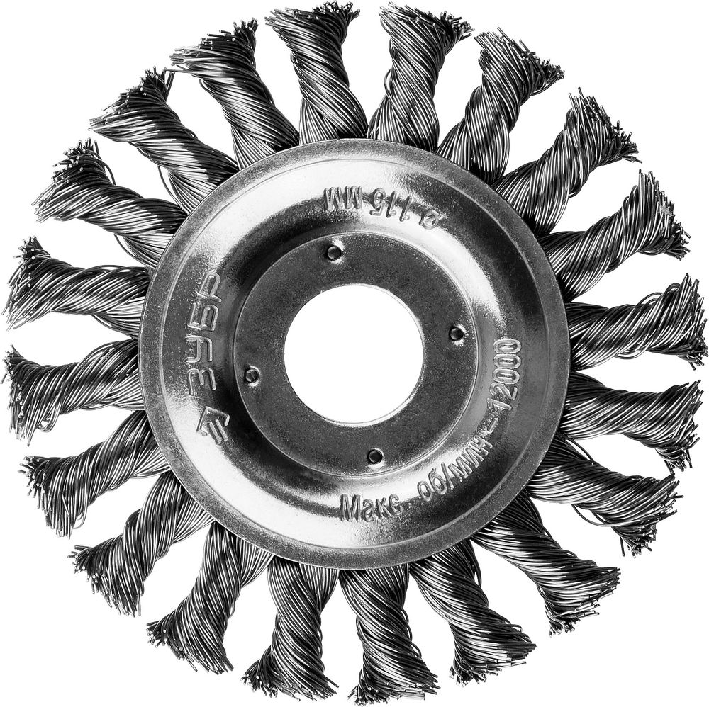 Щетка дисковая для УШМ 115 мм, стальная проволока 0.5 мм ЗУБР Профессионал 35190-115_z01