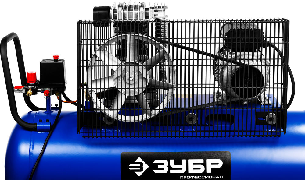 Компрессор масляный ременной 440 л/мин, 100 л, 2200 Вт ЗУБР Профессионал ЗКПМ-440-100-Р-2.2