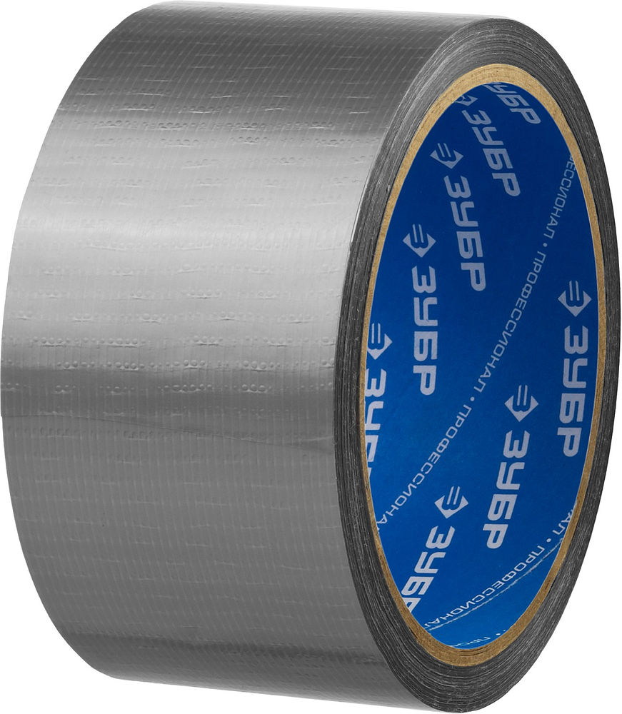 Лента армированная универсальная 48 мм, 10 м, серая, на тканевой основе ЗУБР Профессионал 12090-50-10