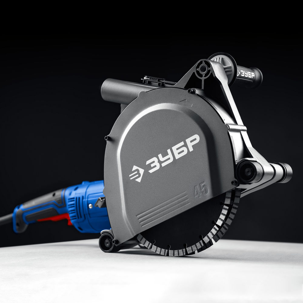 Штроборез (бороздодел) d 180 мм, 2200 Вт, ширина 45 мм ЗУБР Профессионал ЗШ-П45-2200 ПТ