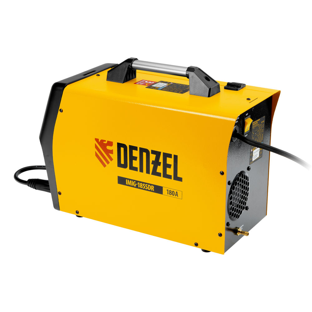 Аппарат инвертор. полуавтомат. cварки IMIG-185SDR, 180 А, ПВ 60%, катушка 5 кг Denzel (94363)