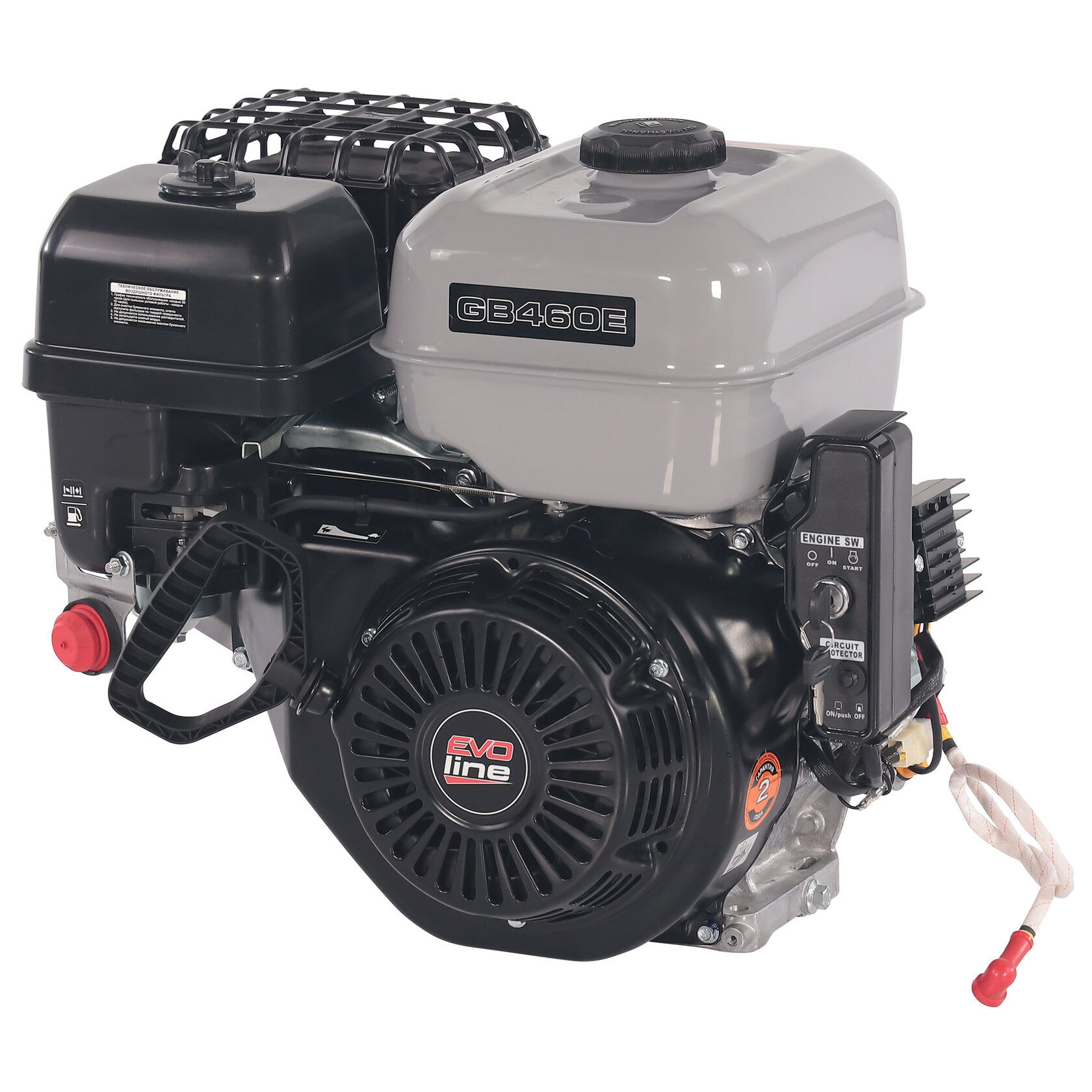 Двигатель бензиновый EVOline GB 460 E 25,4 мм