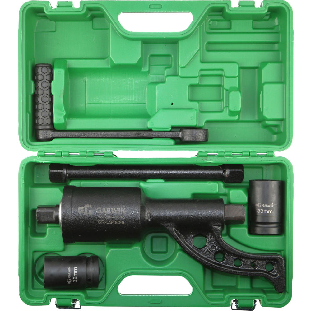 Гайковерт ручной с механическим редуктором, 310 мм, 1:69, 4800 Нм, головки 32, 33 мм, GARWIN PRO, GR-LS4800L