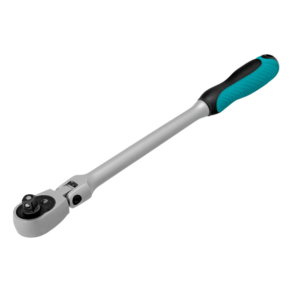 Ключ-трещотка шарнирный 3/8, СrV, 72 зуба, с быстрым сбросом, матовый хром Stels