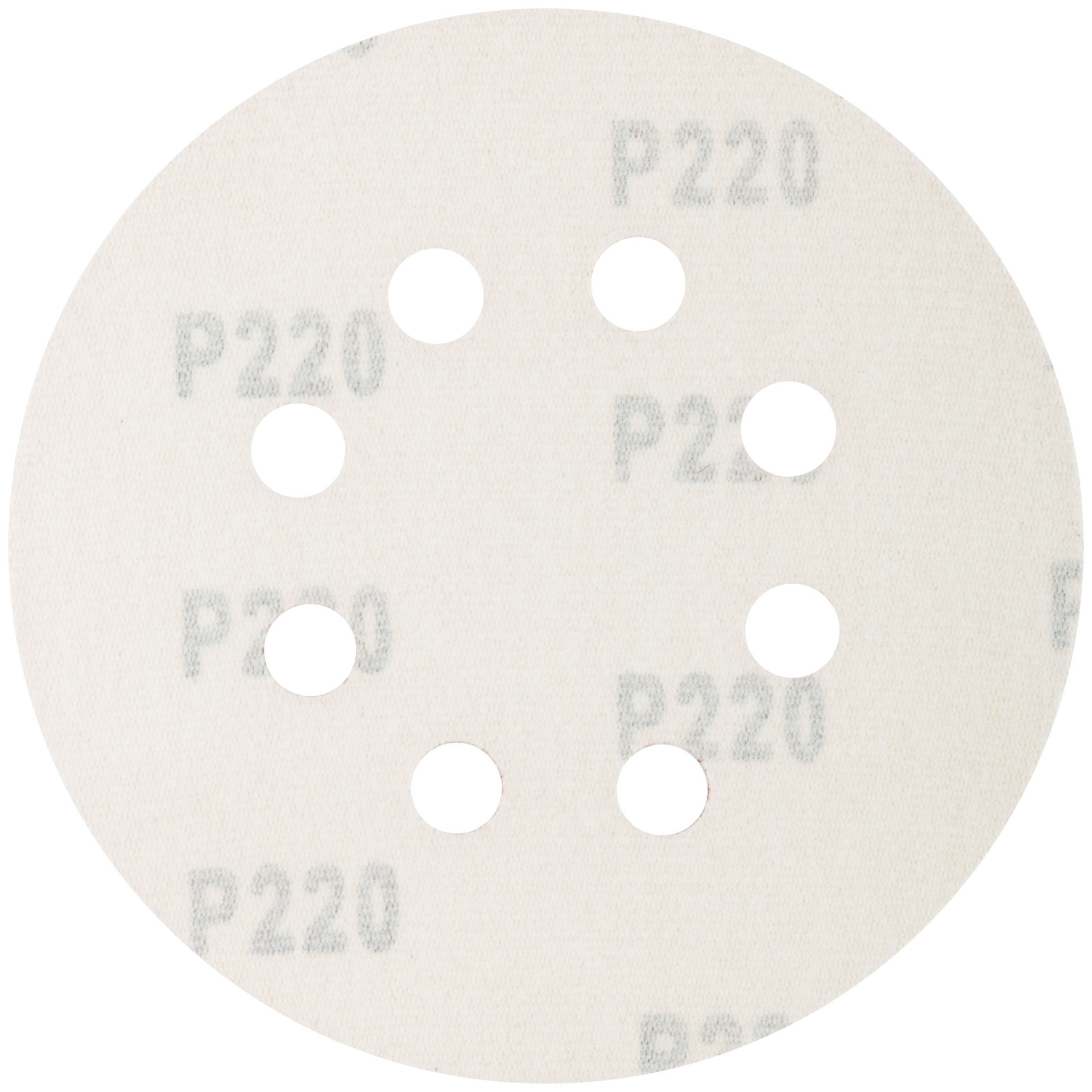 Круги абразивные шлифовальные перфорированные на ворсовой основе под липучку (Р220, 125 мм, 5шт.), CUTOP Profi (85-624)