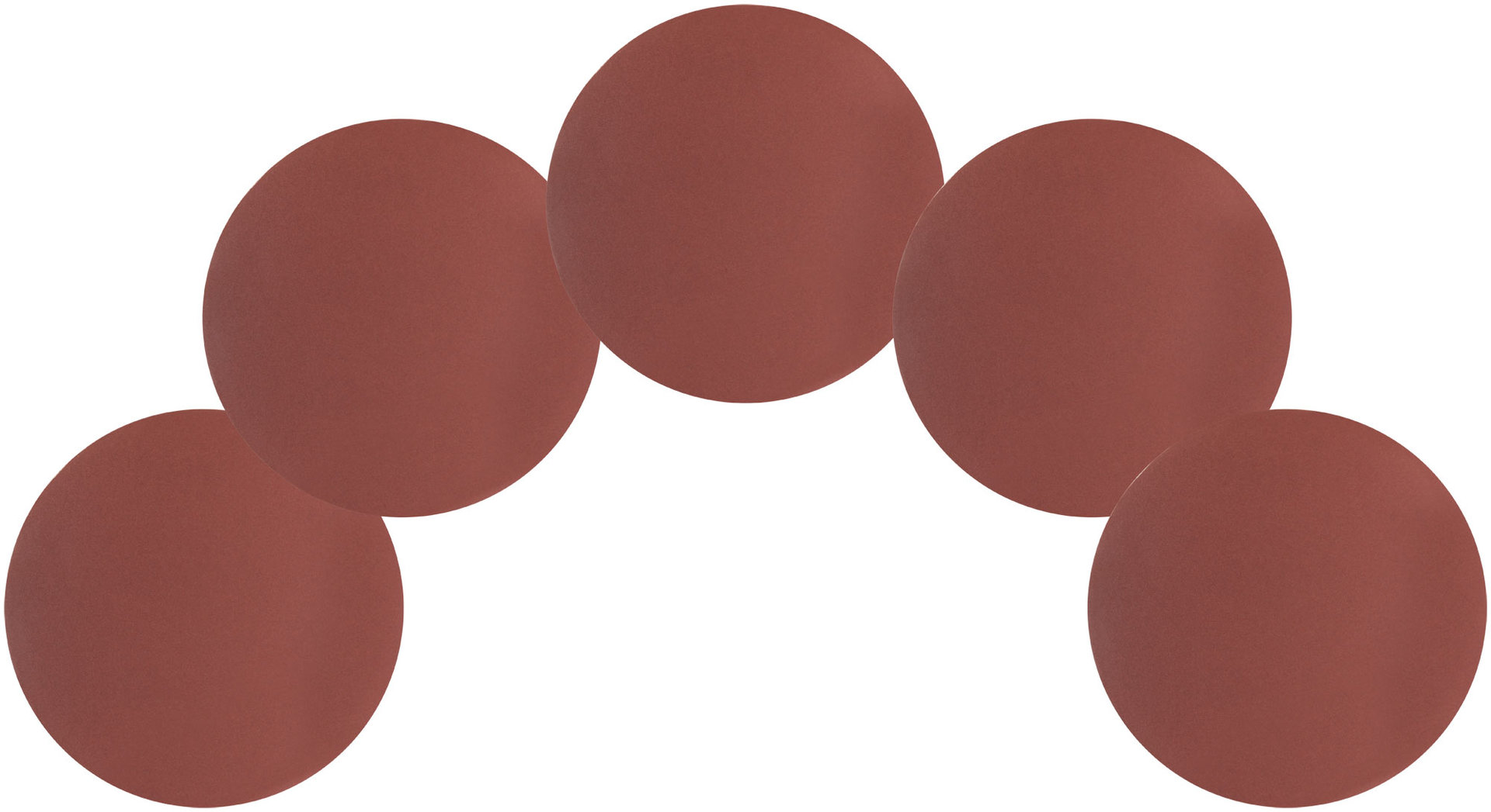 Круги шлифовальные сплошные (липучка), алюминий-оксидные, 125 мм, 5 шт. Р 600 (39797)