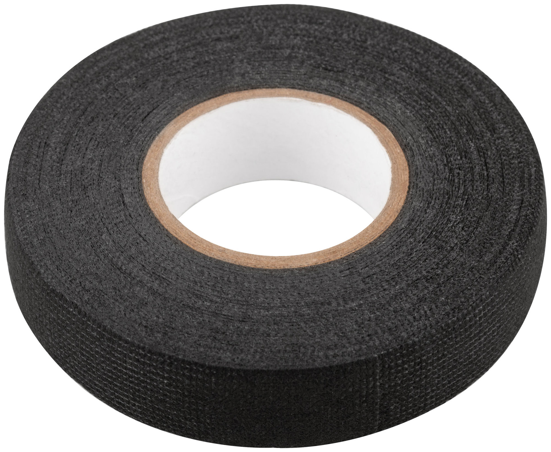 Лента тканевая на флисовой основе ( ПЭТ ) 19 мм х 0,3 мм х 15 м ( черная ) (11038)