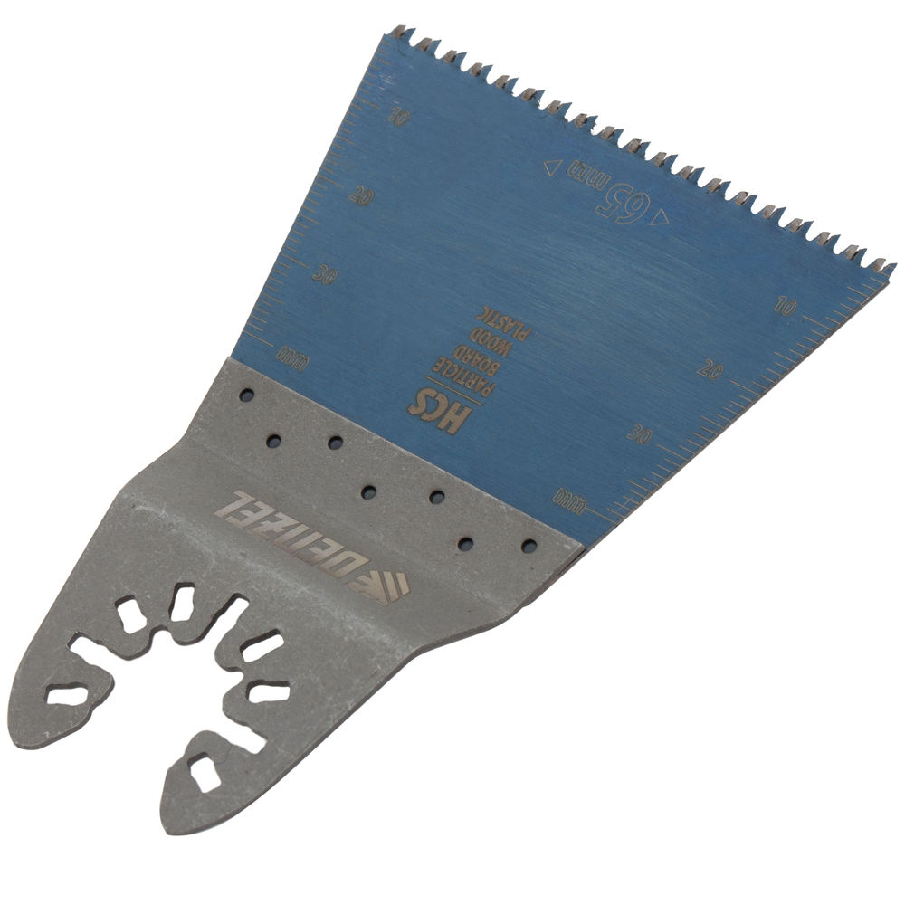 Насадка для МФИ режущая прямая, HCS, по дереву, ламинату 65 х 1.8 мм, крупный зуб Denzel (782313)