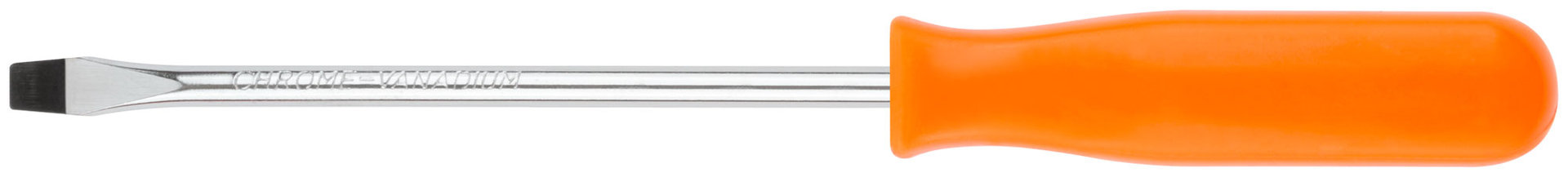 Отвертка Эконом, CrV сталь, пластиковая оранжевая ручка 5х100 мм SL (54174)
