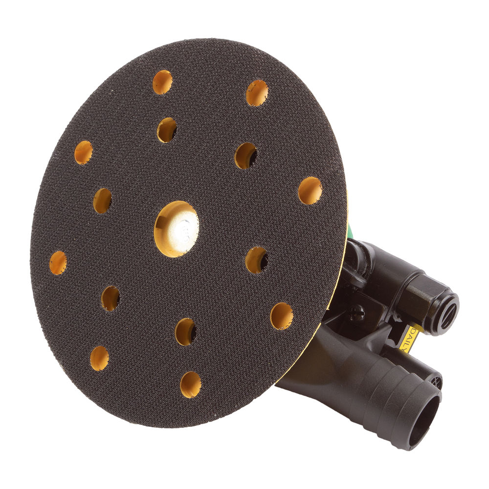 Пневматическая, роторно-орбитальная шлифовальная машинка с пылеотводом, 150 мм, 15 отверстий, орбита 8 мм, GARWIN PRO, GS-ORB-8