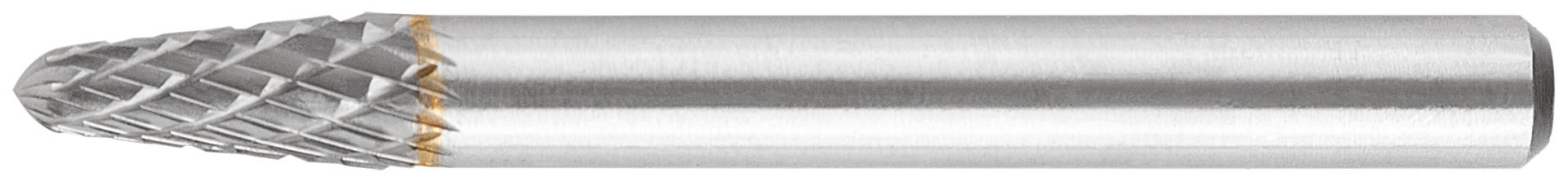 Шарошка карбидная, штифт 6 мм, тип L, коническая закругленная 6х16х61 мм (36627)